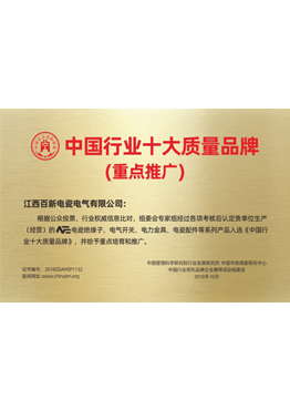 中国行业十大质量品牌